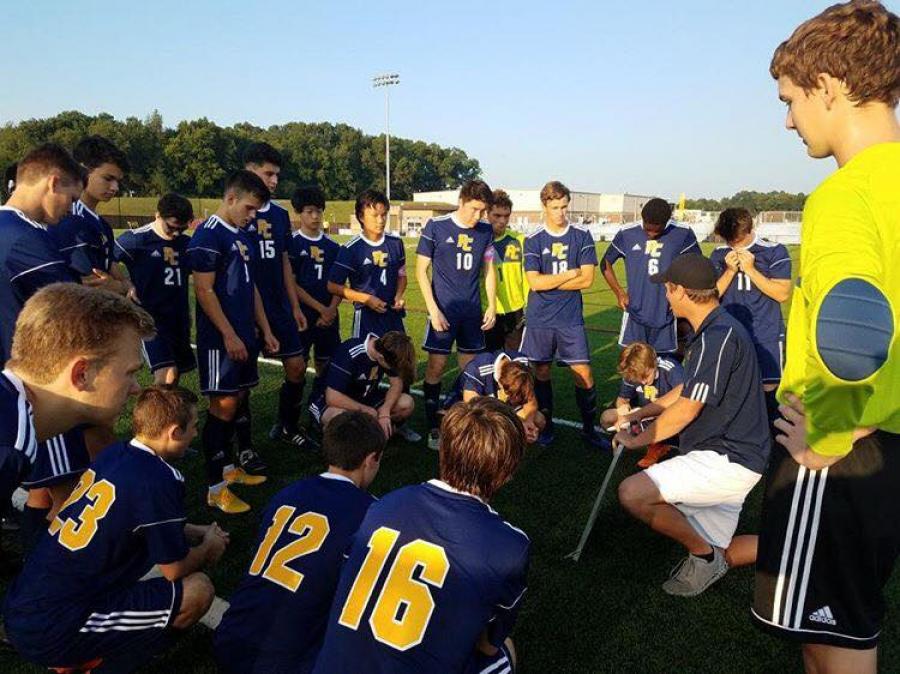 2018 Varsity Huddle